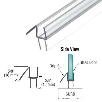 Chrome - Frameless Glass Corner Shower Screen  - 2000mm high, 10mm Toughened Glass