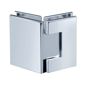 Adjustable Glass to Glass shower door hinge, Perth Series Glass-to-Glass 135 Degree Hinge - Chrome