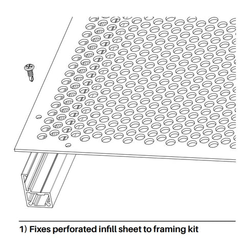 10g x 16mm - Self Drilling Wafer Screws - Bag of 50, Great for our Perforated Pool Fencing