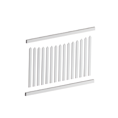 NEWPORT PVC PANEL KIT, 7 Year Warranty  Picket fence