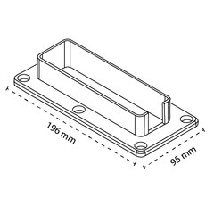 PVC BRACKET - 51 x 152mm, 7 year Warranty