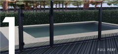 PREMIUM Perforated Pool Fence Panel Kit - With U Channels - 1200mm High x 2000mm Wide