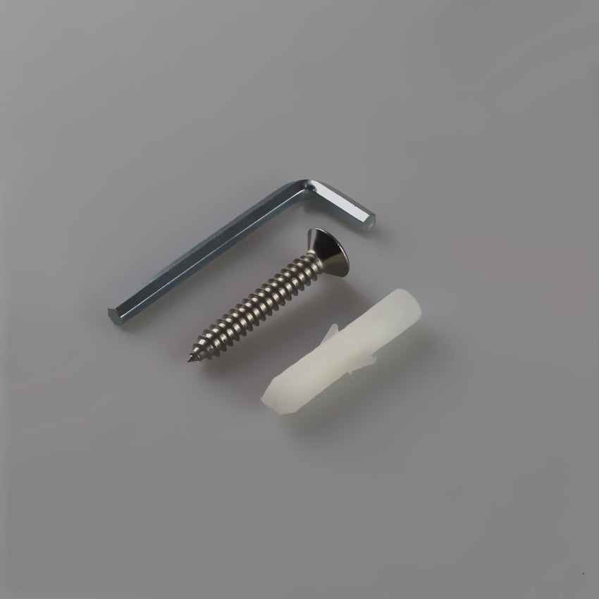 FORGE HARDWARE SQUARE BRACKET - GLASS TO WALL - 90 Degrees - BRUSHED GUNMETAL