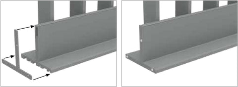 VISOR Balustrade - 'T' Deck Mount End Plates - Pack of 2