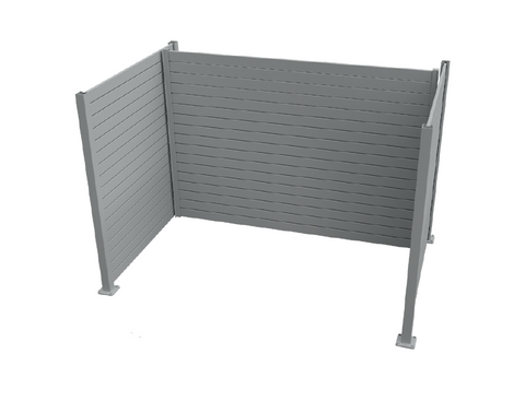 Wheelie Bin Storage - Without Lid, Aluminium Slat Storage Enclosure, Bin Storage, Choose your size and colour