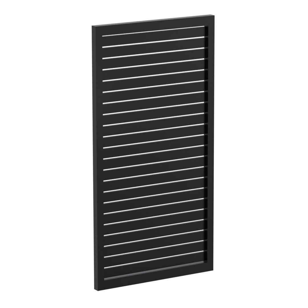 65x16mm slatted gate - Pre Fabricated Aluminium Slat Gate - 930mmW x 1800mmH