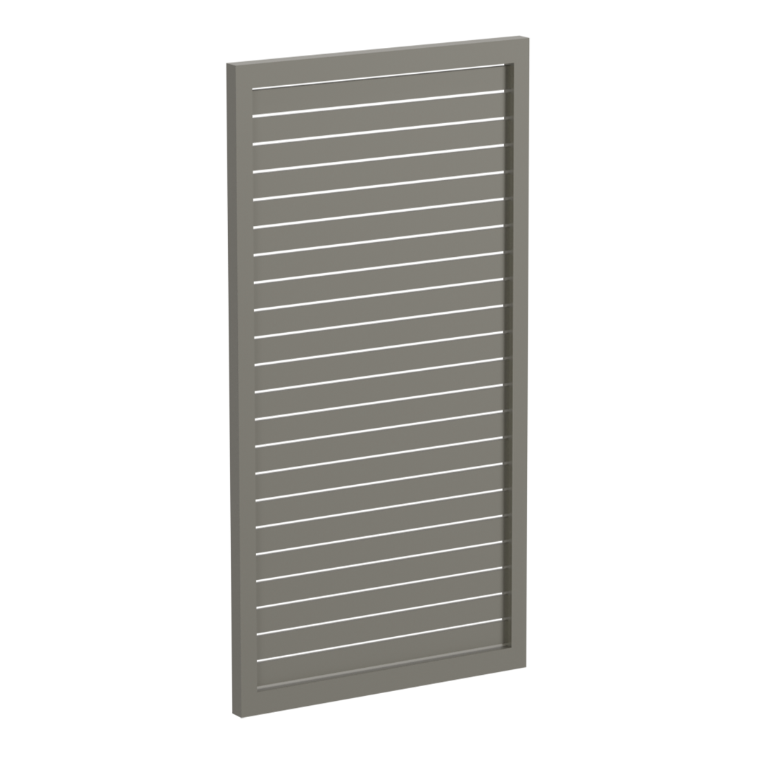 65x16mm slatted gate - Pre Fabricated Aluminium Slat Gate - 930mmW x 1800mmH