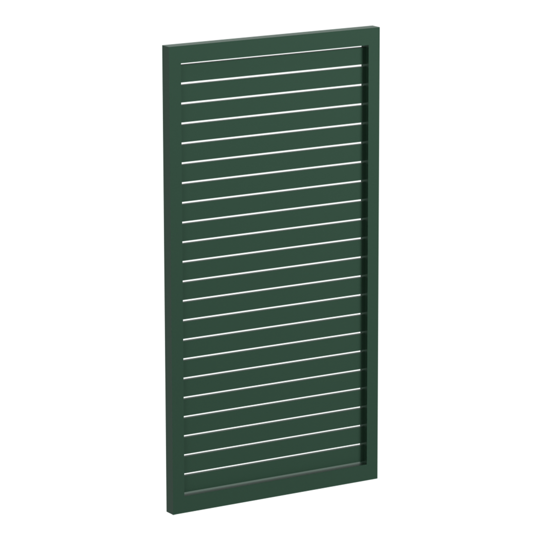 65x16mm slatted gate - Pre Fabricated Aluminium Slat Gate - 930mmW x 1800mmH