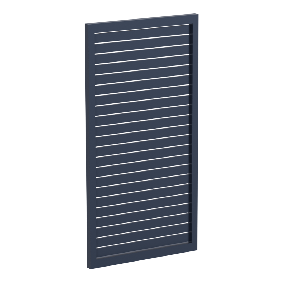 65x16mm slatted gate - Pre Fabricated Aluminium Slat Gate - 930mmW x 1800mmH