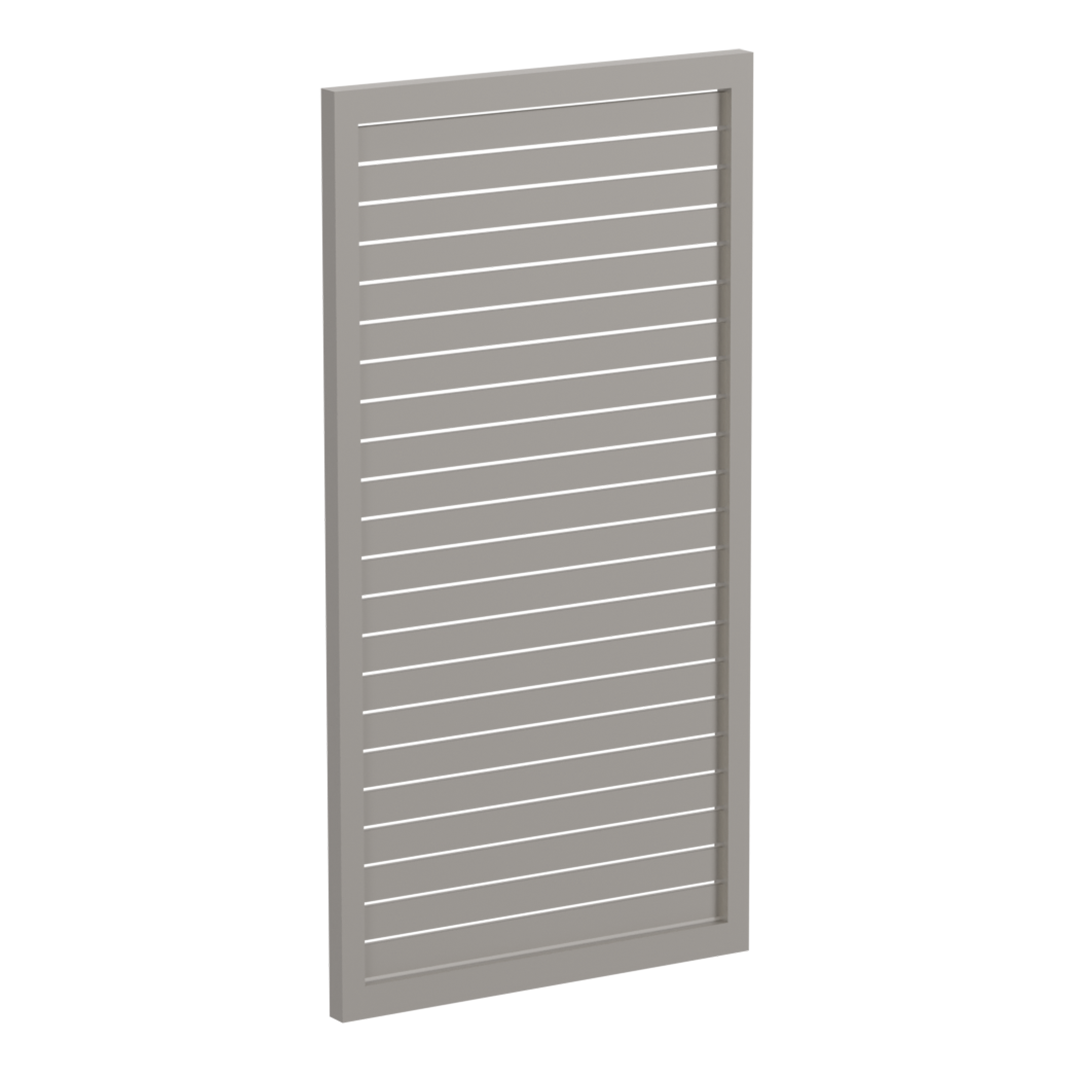 65x16mm slatted gate - Pre Fabricated Aluminium Slat Gate - 930mmW x 1800mmH