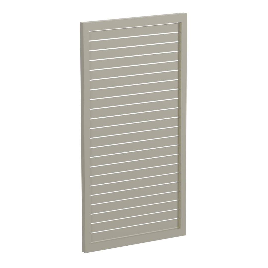 65x16mm slatted gate - Pre Fabricated Aluminium Slat Gate - 930mmW x 1800mmH