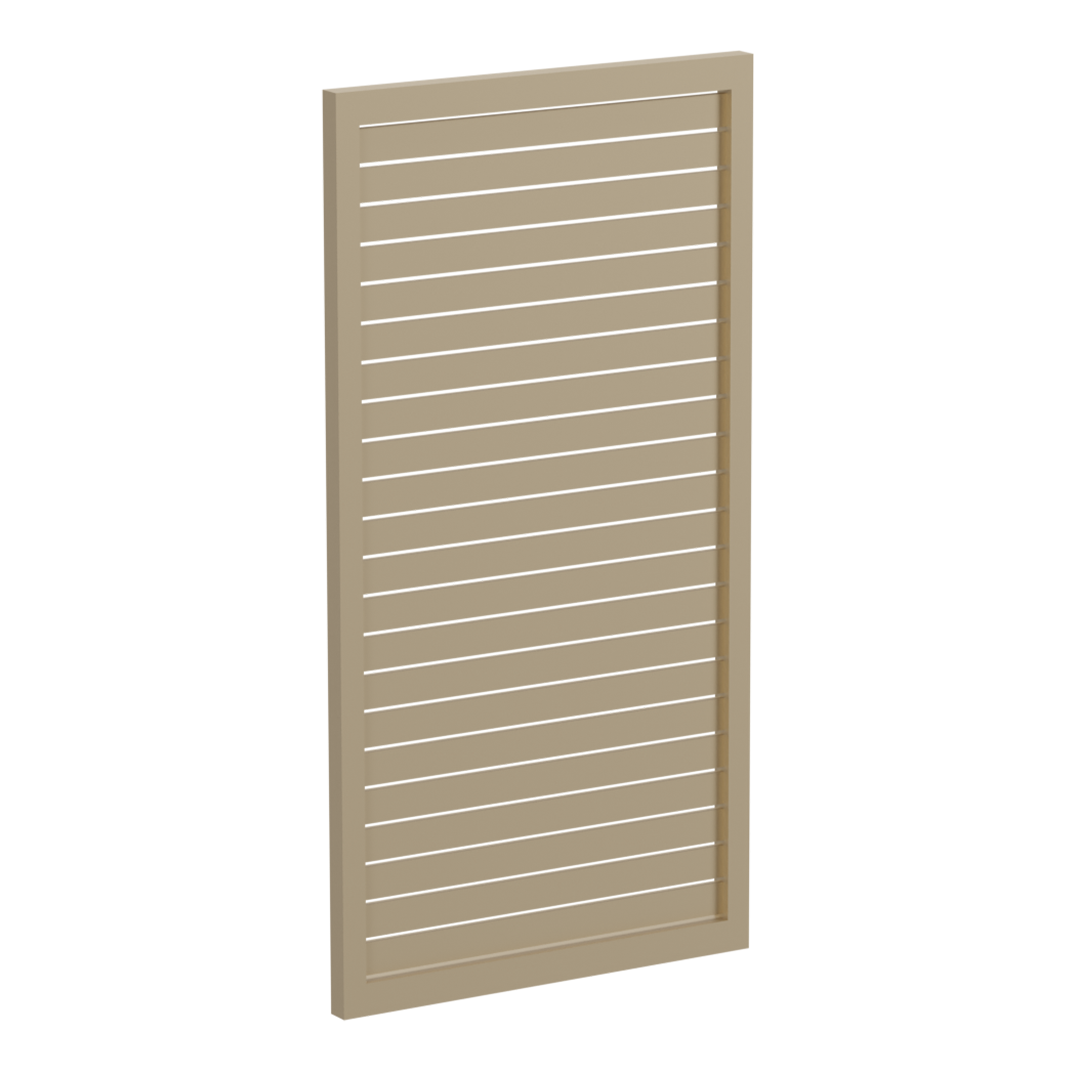 65x16mm slatted gate - Pre Fabricated Aluminium Slat Gate - 930mmW x 1800mmH