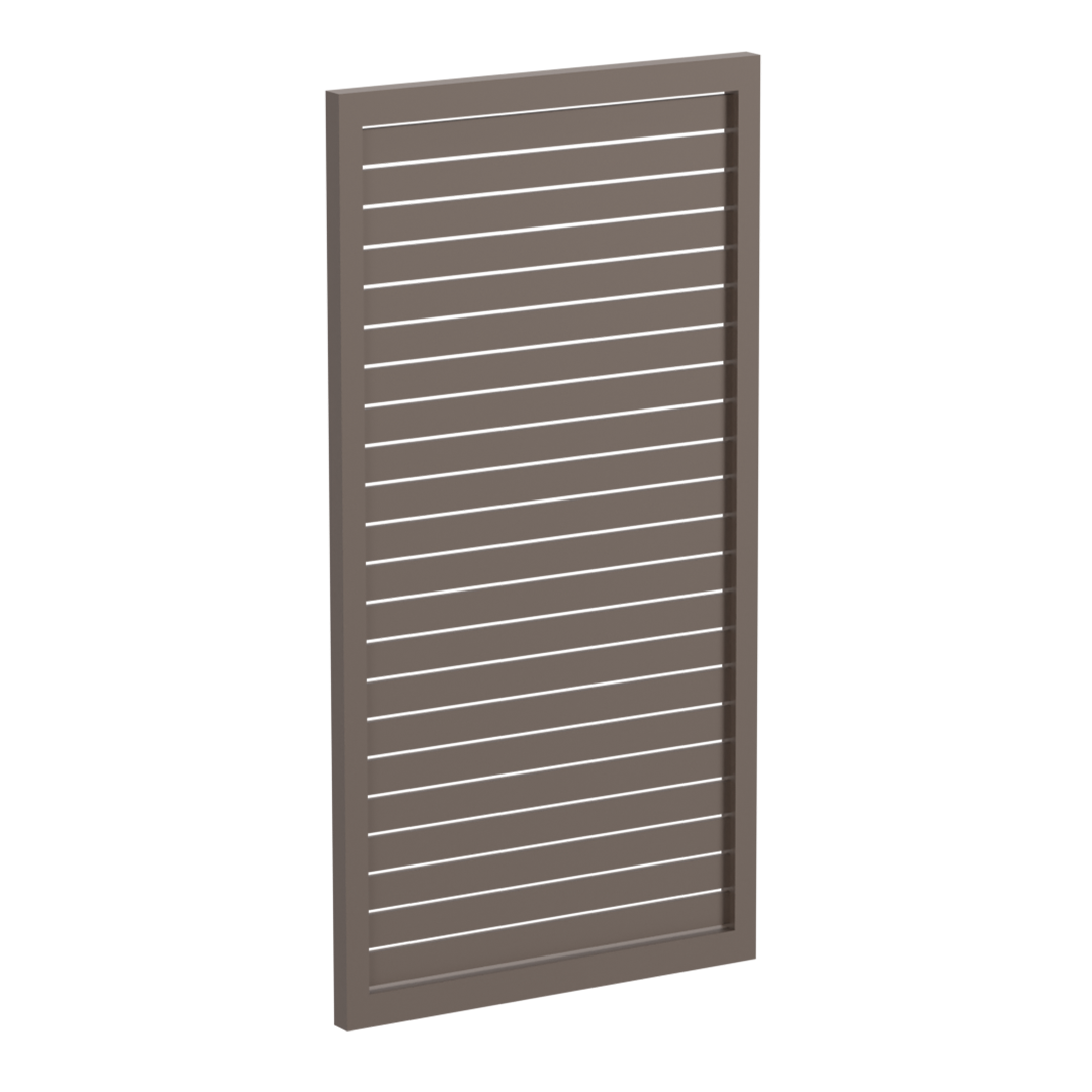 65x16mm slatted gate - Pre Fabricated Aluminium Slat Gate - 930mmW x 1800mmH