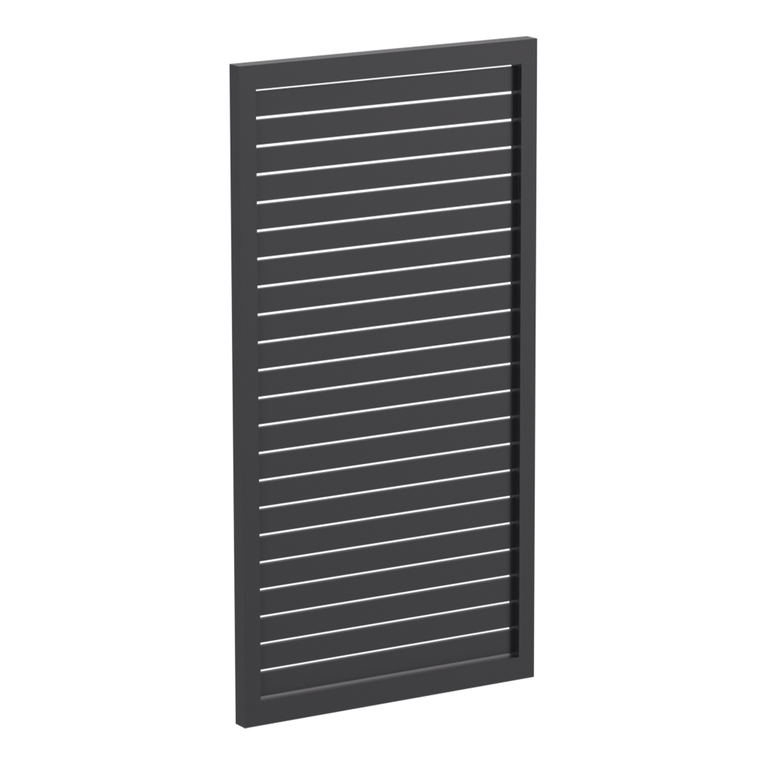 65x16mm slatted gate - Pre Fabricated Aluminium Slat Gate - 930mmW x 1800mmH