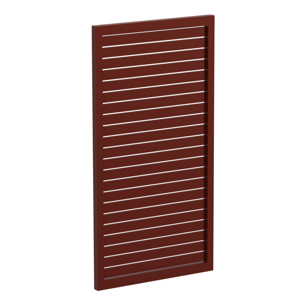 65x16mm slatted gate - Pre Fabricated Aluminium Slat Gate - 930mmW x 1800mmH