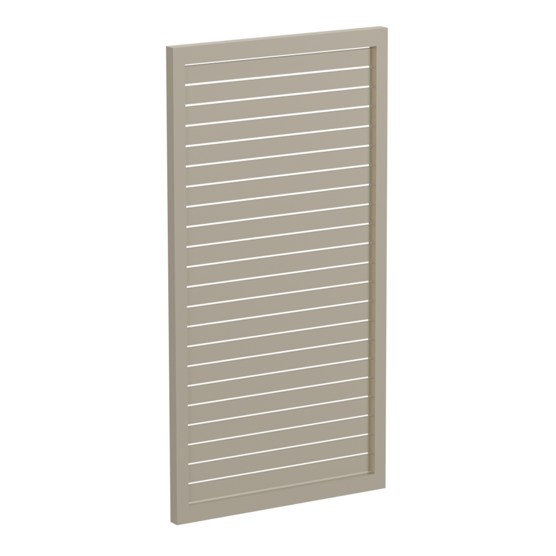 65x16mm slatted gate - Pre Fabricated Aluminium Slat Gate - 930mmW x 1800mmH