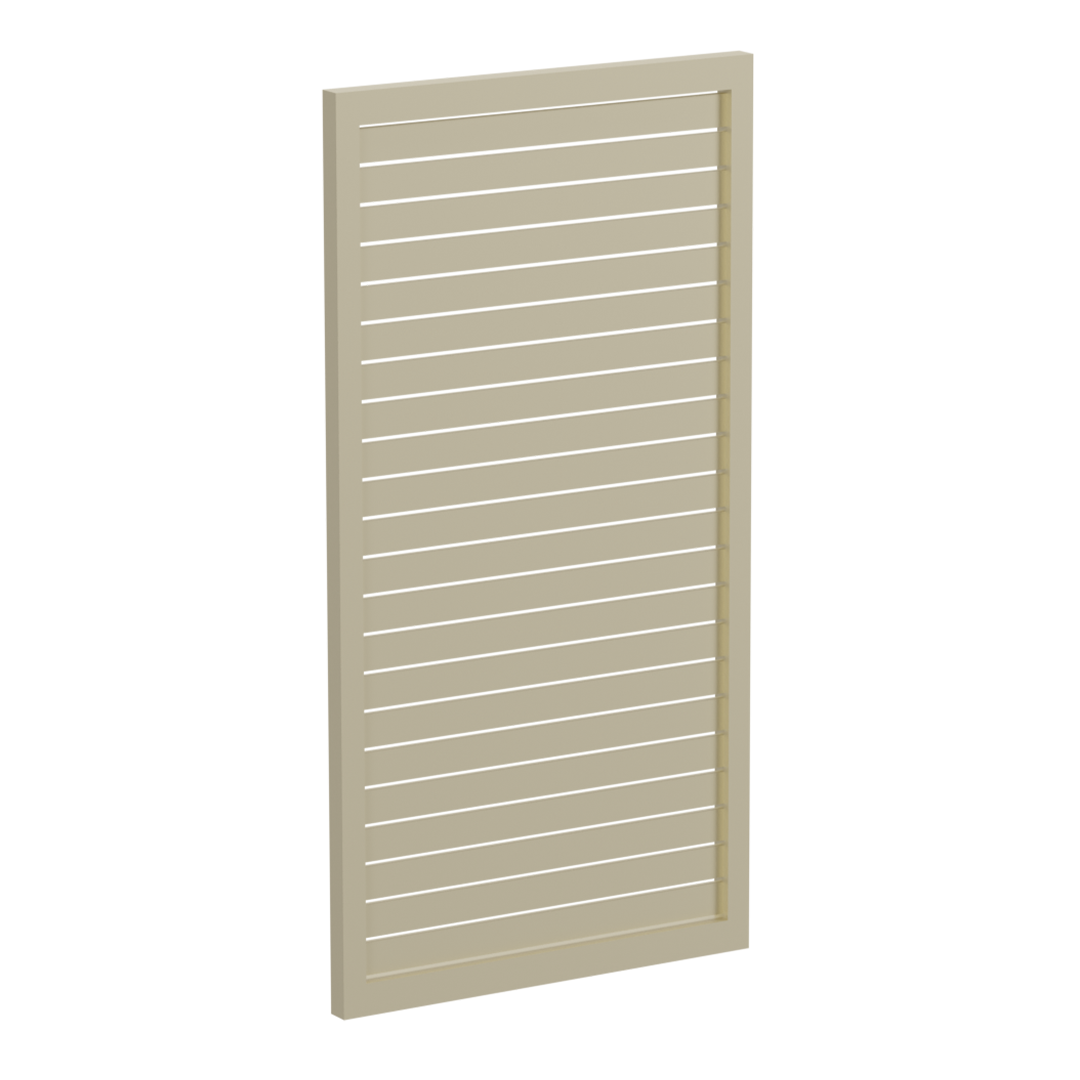 65x16mm slatted gate - Pre Fabricated Aluminium Slat Gate - 930mmW x 1800mmH
