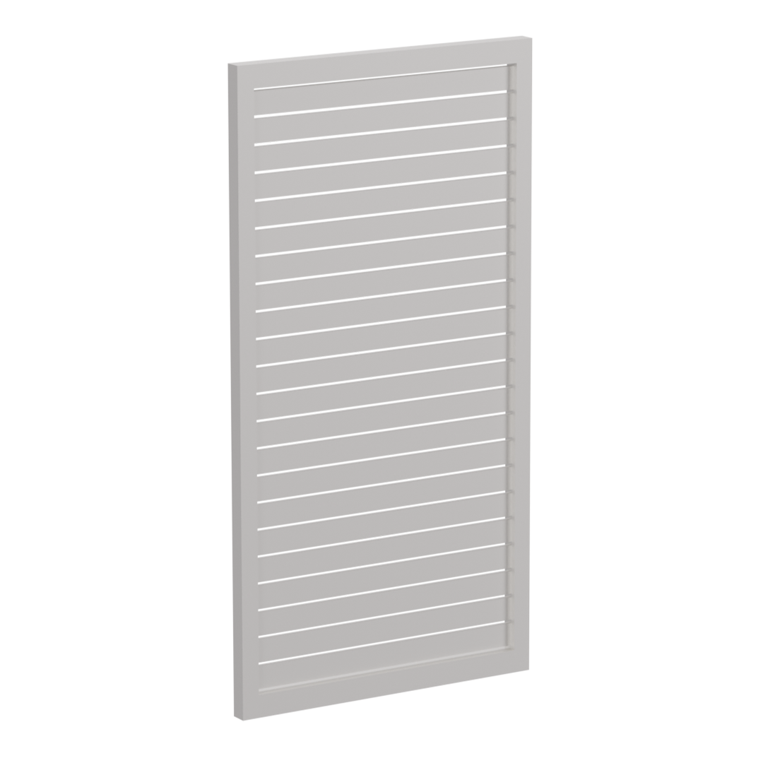 65x16mm slatted gate - Pre Fabricated Aluminium Slat Gate - 930mmW x 1800mmH