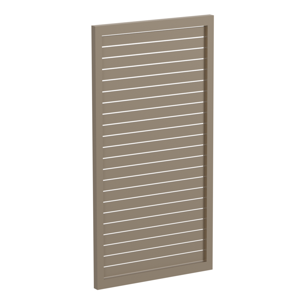 65x16mm slatted gate - Pre Fabricated Aluminium Slat Gate - 930mmW x 1800mmH