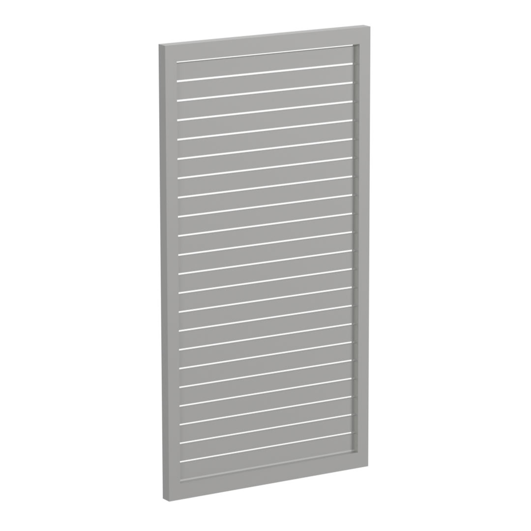 65x16mm slatted gate - Pre Fabricated Aluminium Slat Gate - 930mmW x 1800mmH