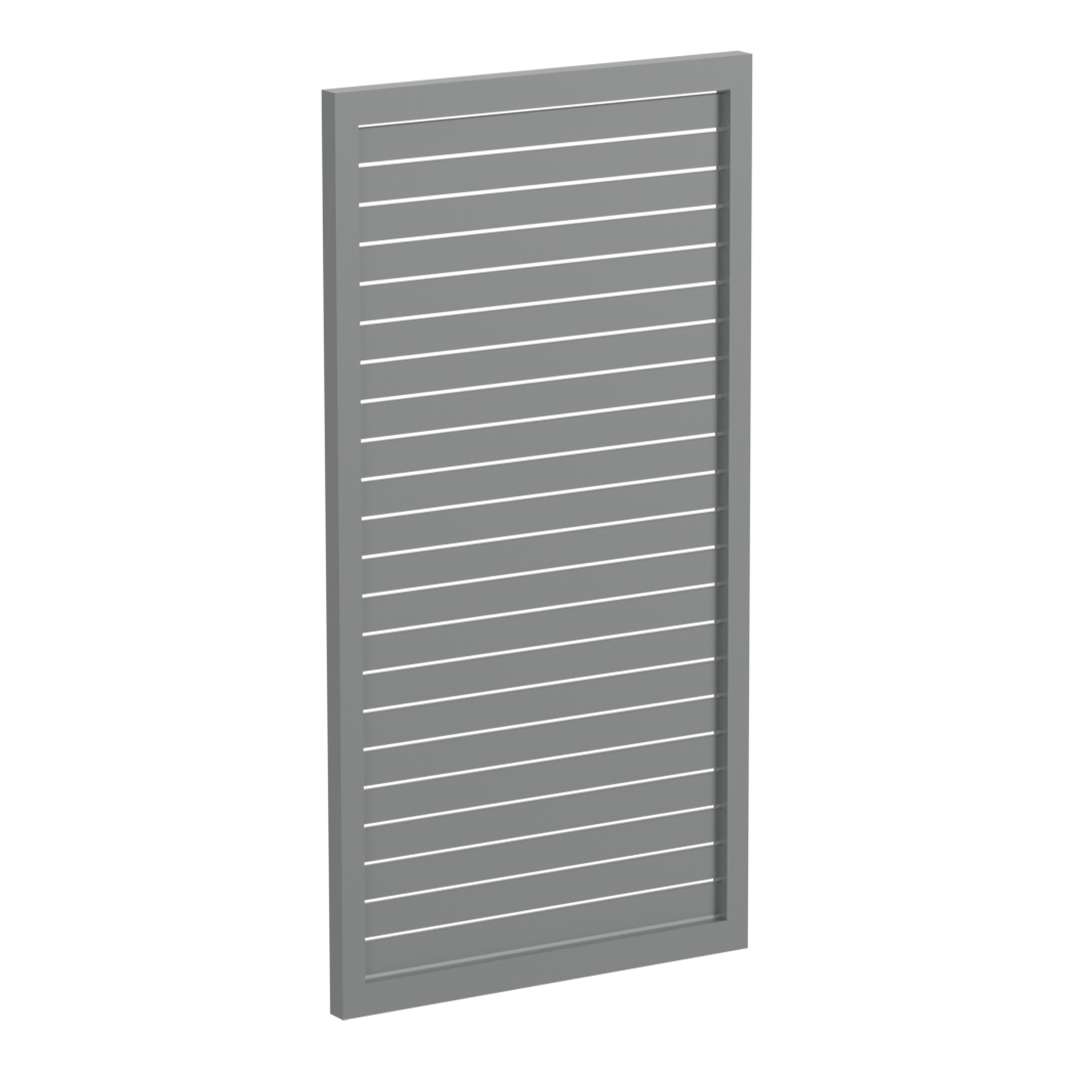 65x16mm slatted gate - Pre Fabricated Aluminium Slat Gate - 930mmW x 1800mmH