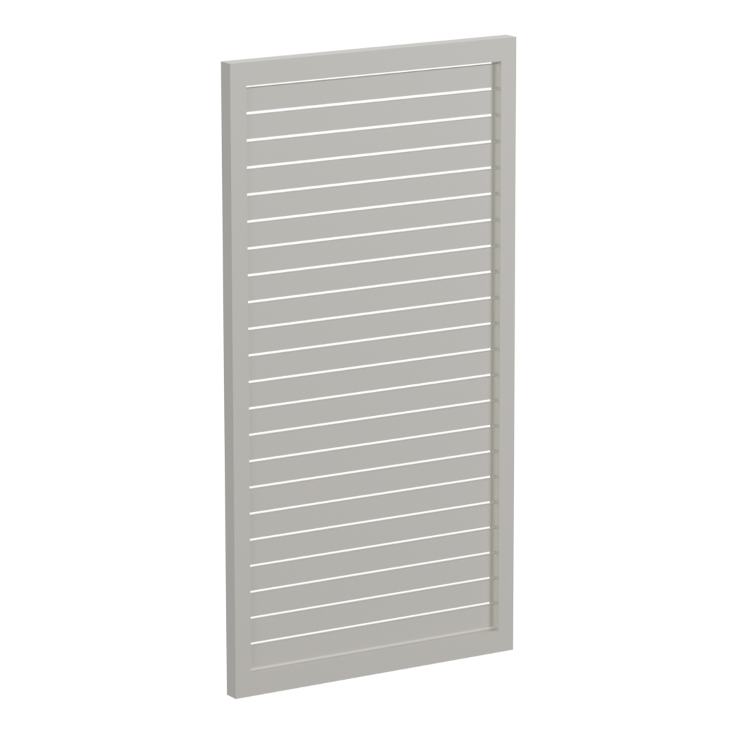 65x16mm slatted gate - Pre Fabricated Aluminium Slat Gate - 930mmW x 1800mmH