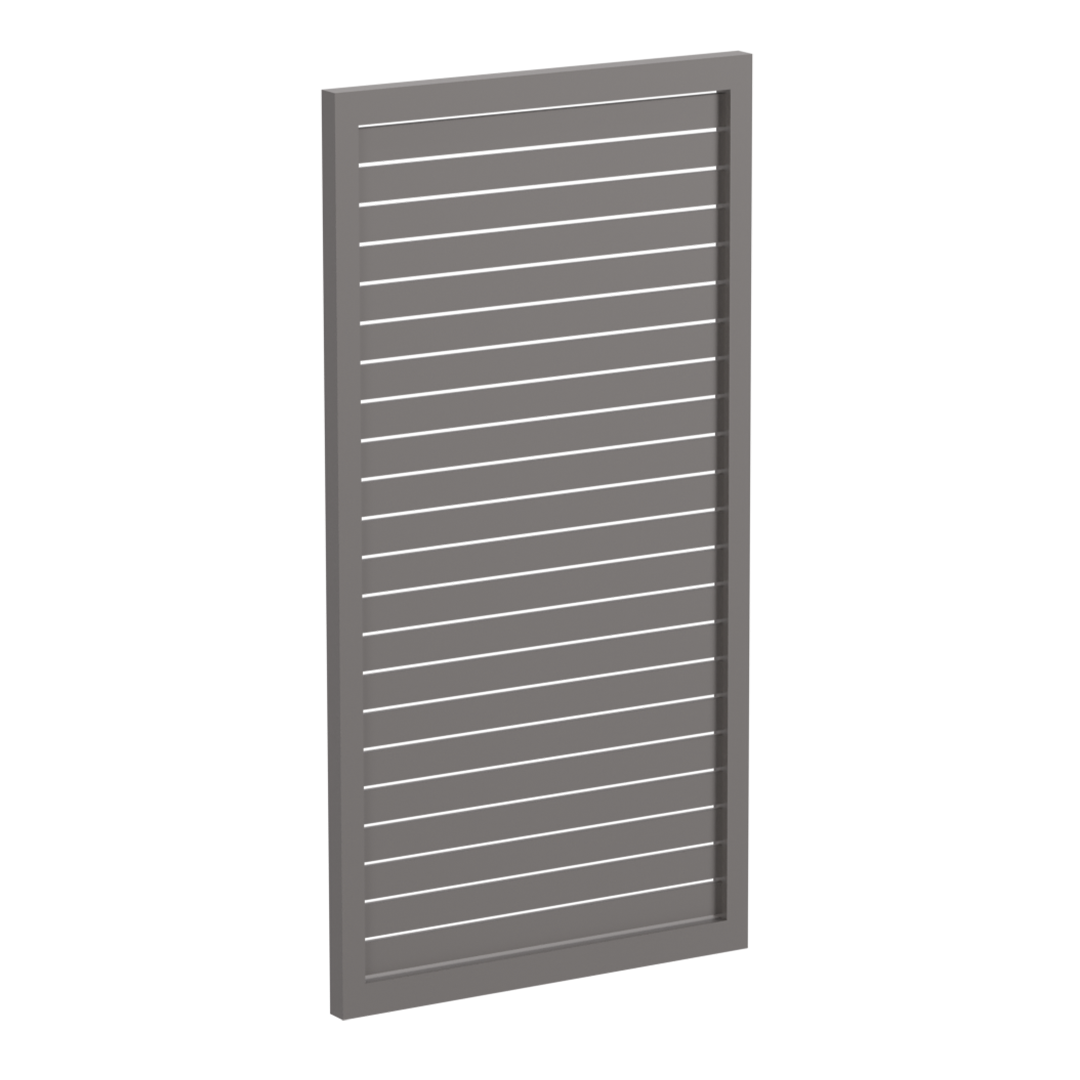 65x16mm slatted gate - Pre Fabricated Aluminium Slat Gate - 930mmW x 1800mmH