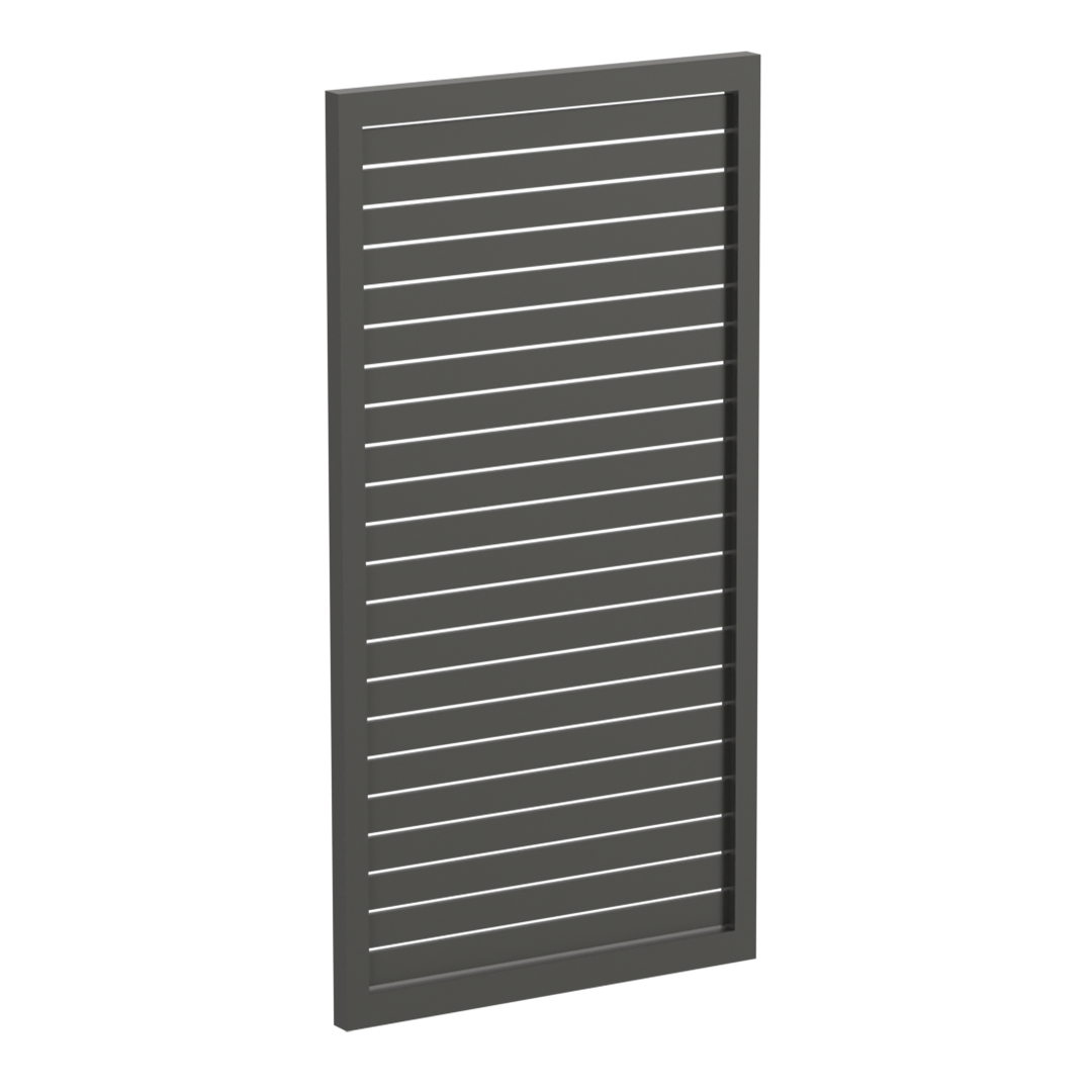 65x16mm slatted gate - Pre Fabricated Aluminium Slat Gate - 930mmW x 1800mmH