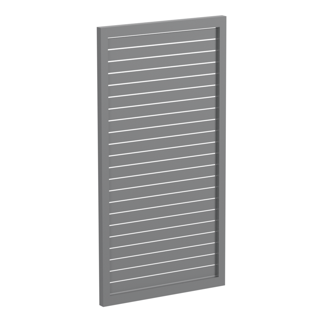 65x16mm slatted gate - Pre Fabricated Aluminium Slat Gate - 930mmW x 1800mmH