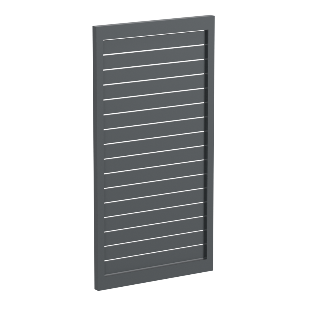 90 x 16mm Slatted Gate- Pre Fabricated Aluminium Slat Gate - 930mmW x 1800mmH