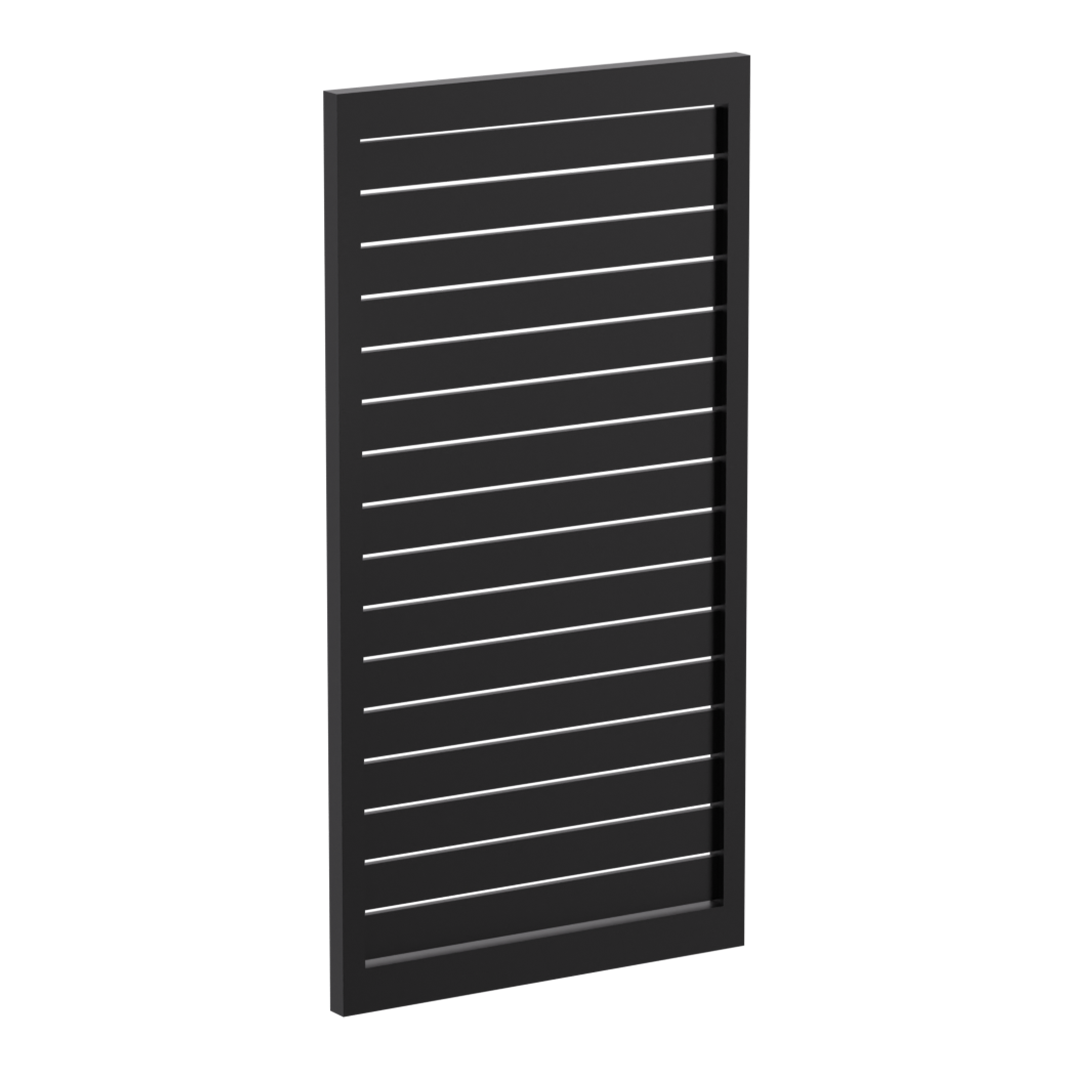 90 x 16mm Slatted Gate- Pre Fabricated Aluminium Slat Gate - 930mmW x 1800mmH