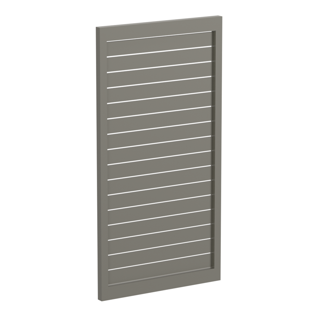 90 x 16mm Slatted Gate- Pre Fabricated Aluminium Slat Gate - 930mmW x 1800mmH