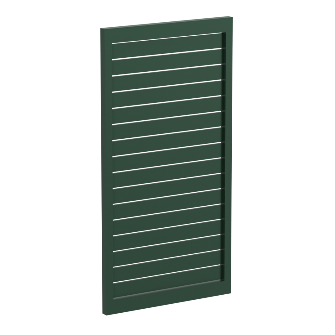 90 x 16mm Slatted Gate- Pre Fabricated Aluminium Slat Gate - 930mmW x 1800mmH