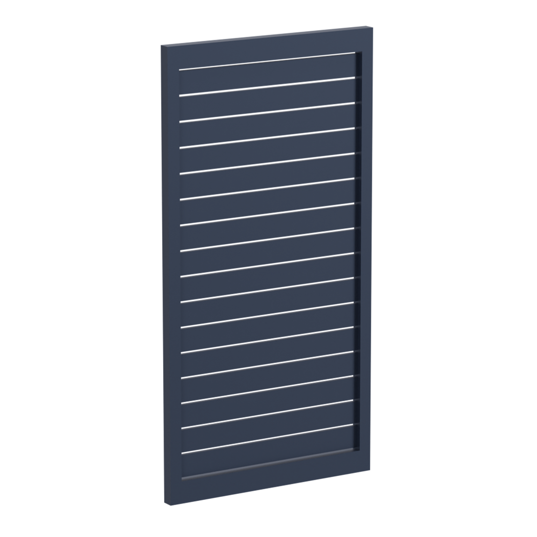 90 x 16mm Slatted Gate- Pre Fabricated Aluminium Slat Gate - 930mmW x 1800mmH