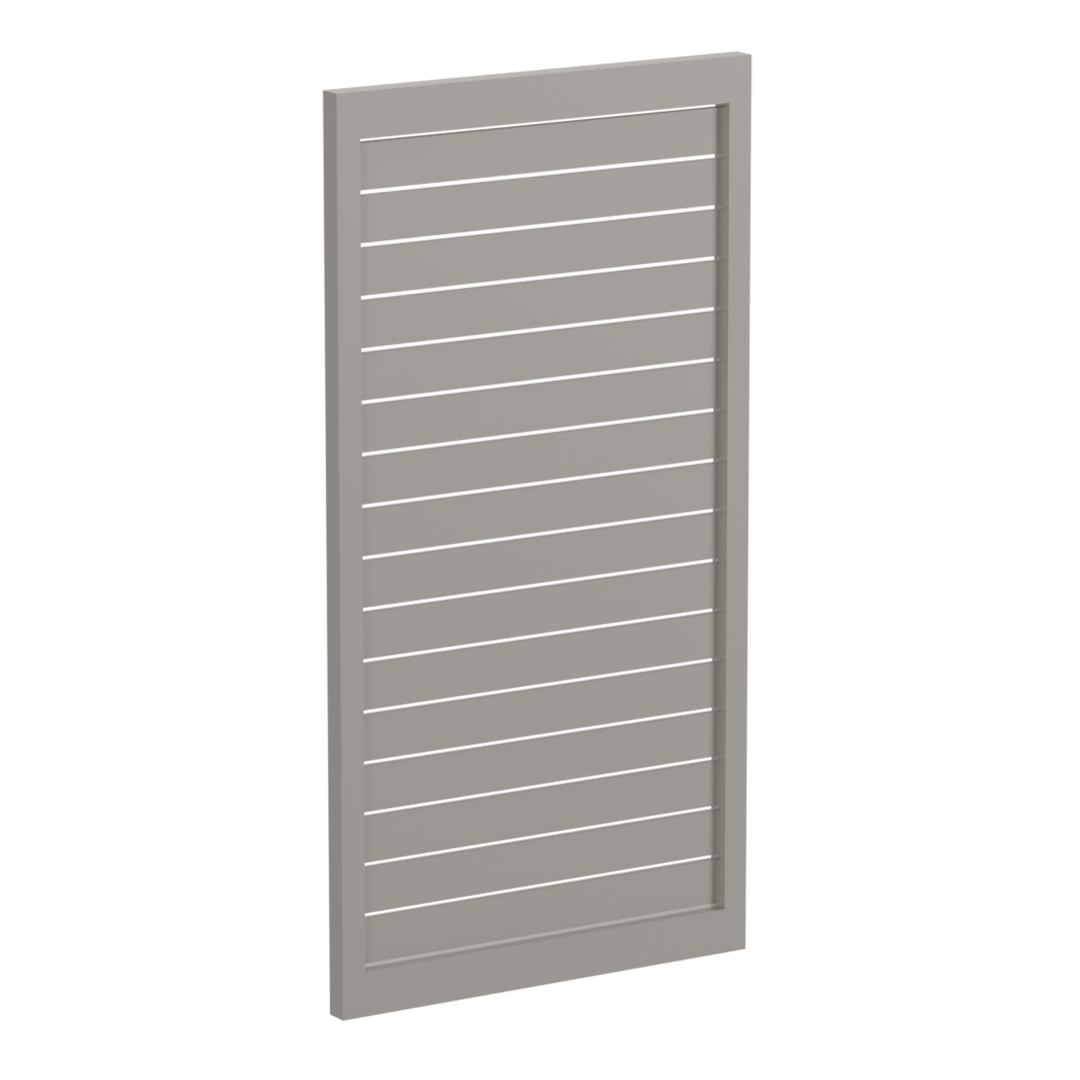 90 x 16mm Slatted Gate- Pre Fabricated Aluminium Slat Gate - 930mmW x 1800mmH