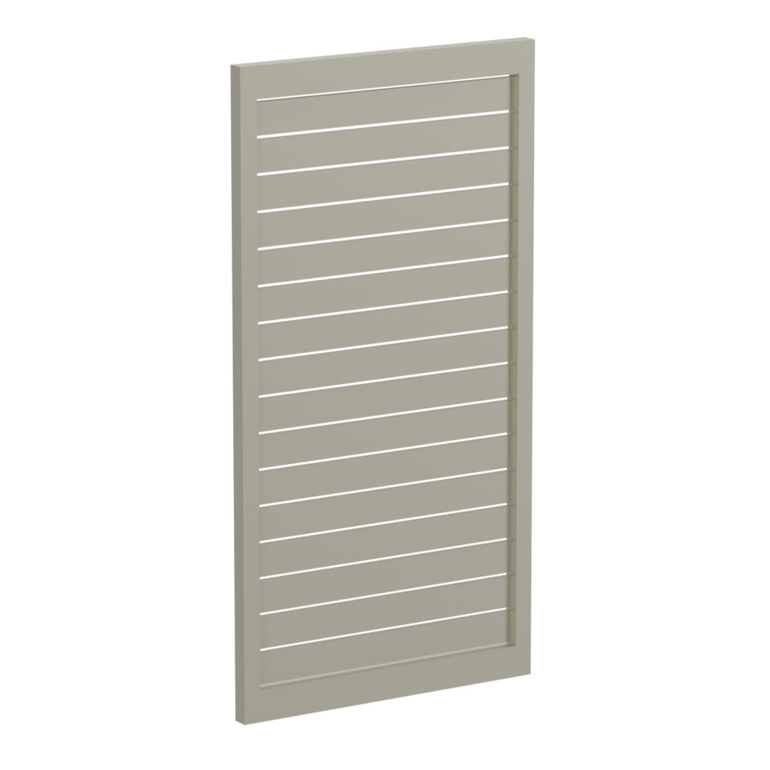 90 x 16mm Slatted Gate- Pre Fabricated Aluminium Slat Gate - 930mmW x 1800mmH