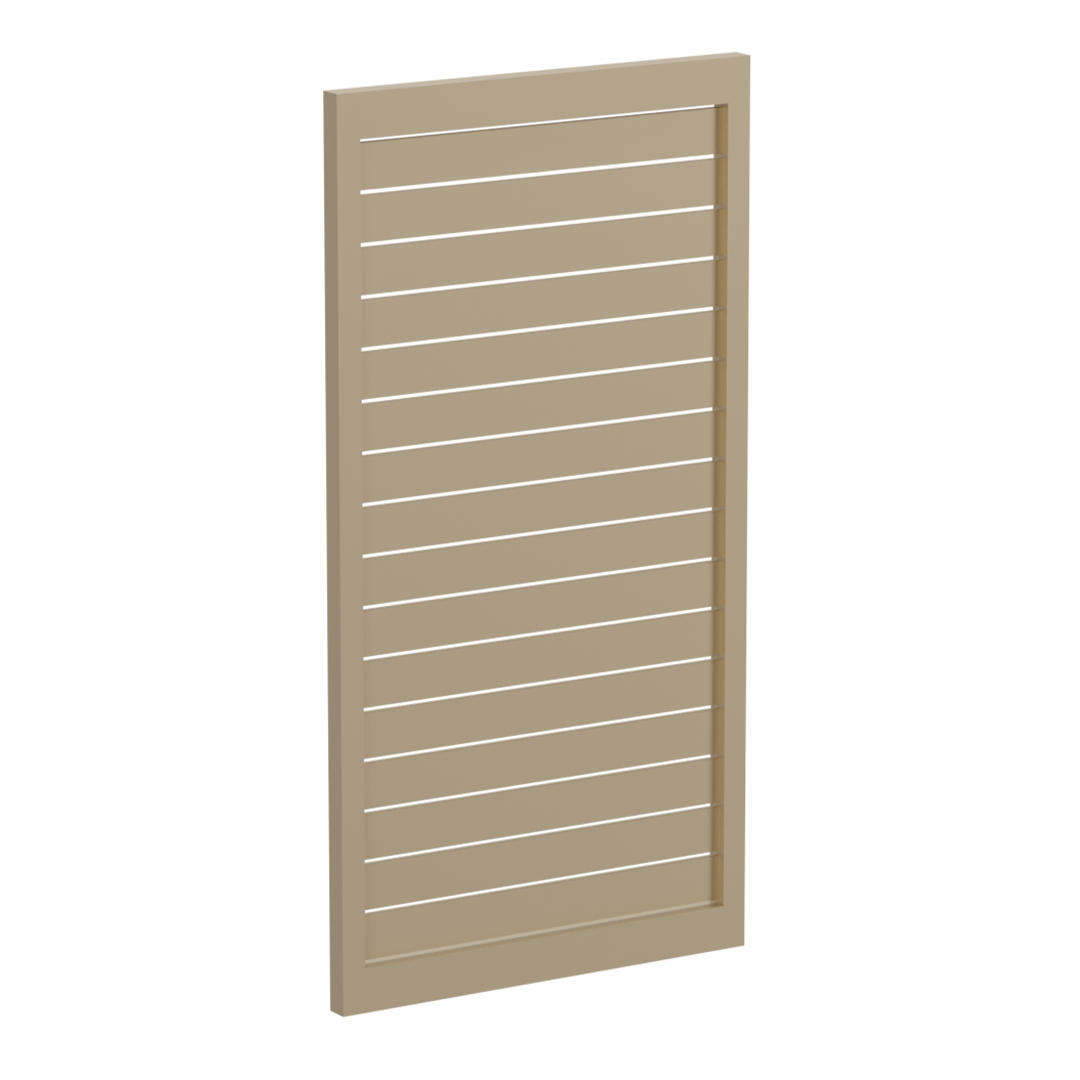 90 x 16mm Slatted Gate- Pre Fabricated Aluminium Slat Gate - 930mmW x 1800mmH