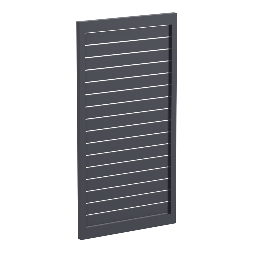 90 x 16mm Slatted Gate- Pre Fabricated Aluminium Slat Gate - 930mmW x 1800mmH