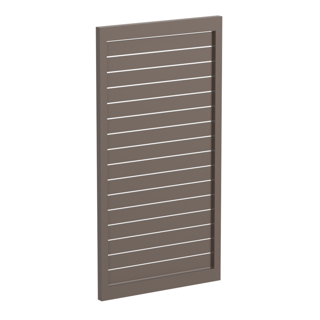 90 x 16mm Slatted Gate- Pre Fabricated Aluminium Slat Gate - 930mmW x 1800mmH