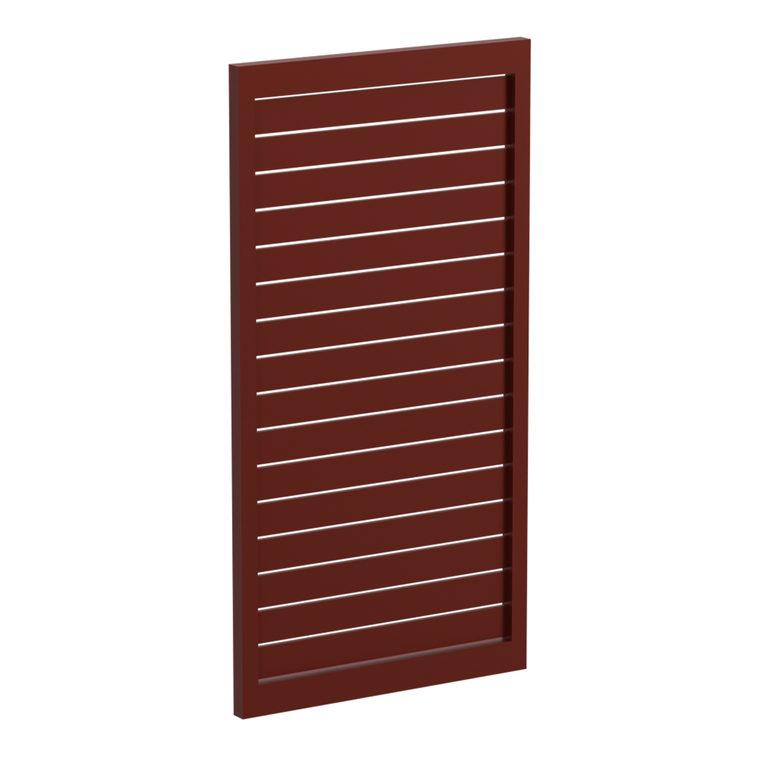 90 x 16mm Slatted Gate- Pre Fabricated Aluminium Slat Gate - 930mmW x 1800mmH