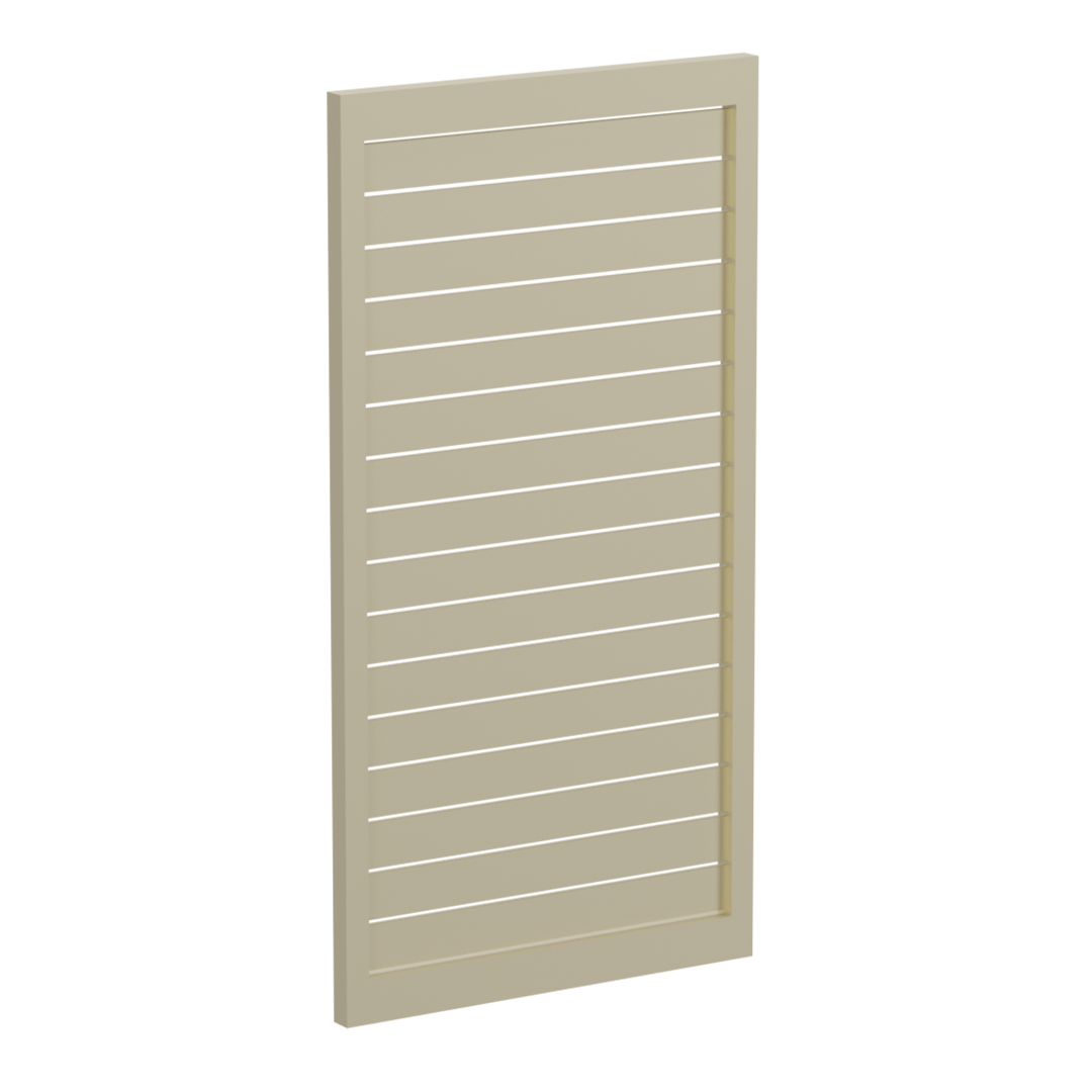 90 x 16mm Slatted Gate- Pre Fabricated Aluminium Slat Gate - 930mmW x 1800mmH