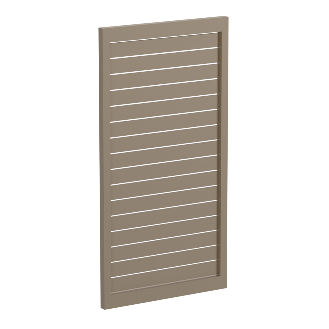 90 x 16mm Slatted Gate- Pre Fabricated Aluminium Slat Gate - 930mmW x 1800mmH