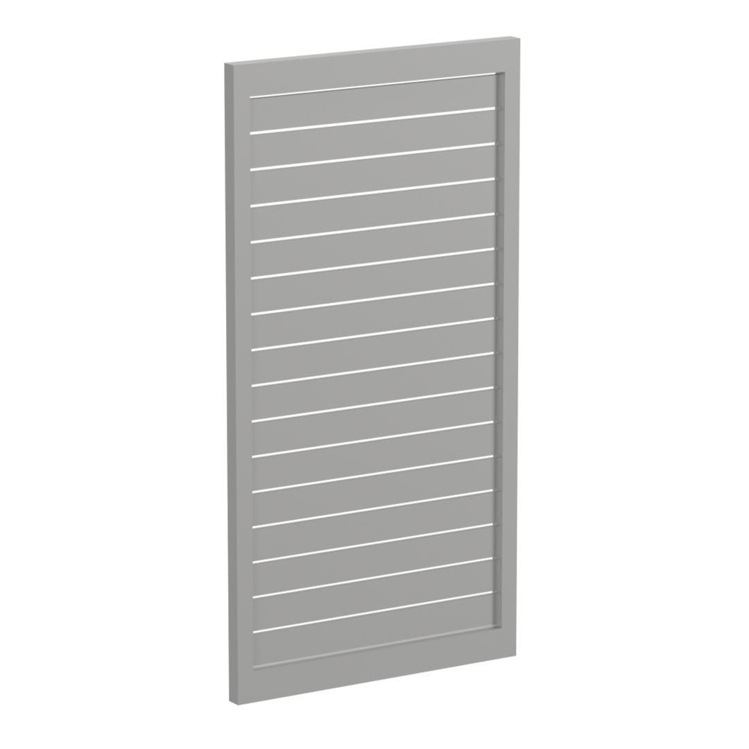 90 x 16mm Slatted Gate- Pre Fabricated Aluminium Slat Gate - 930mmW x 1800mmH