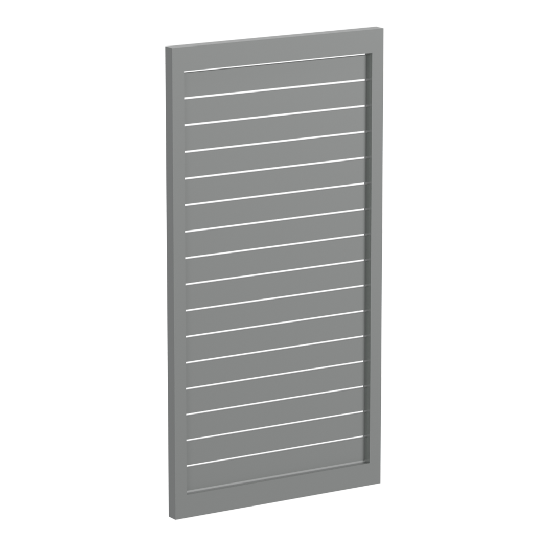 90 x 16mm Slatted Gate- Pre Fabricated Aluminium Slat Gate - 930mmW x 1800mmH