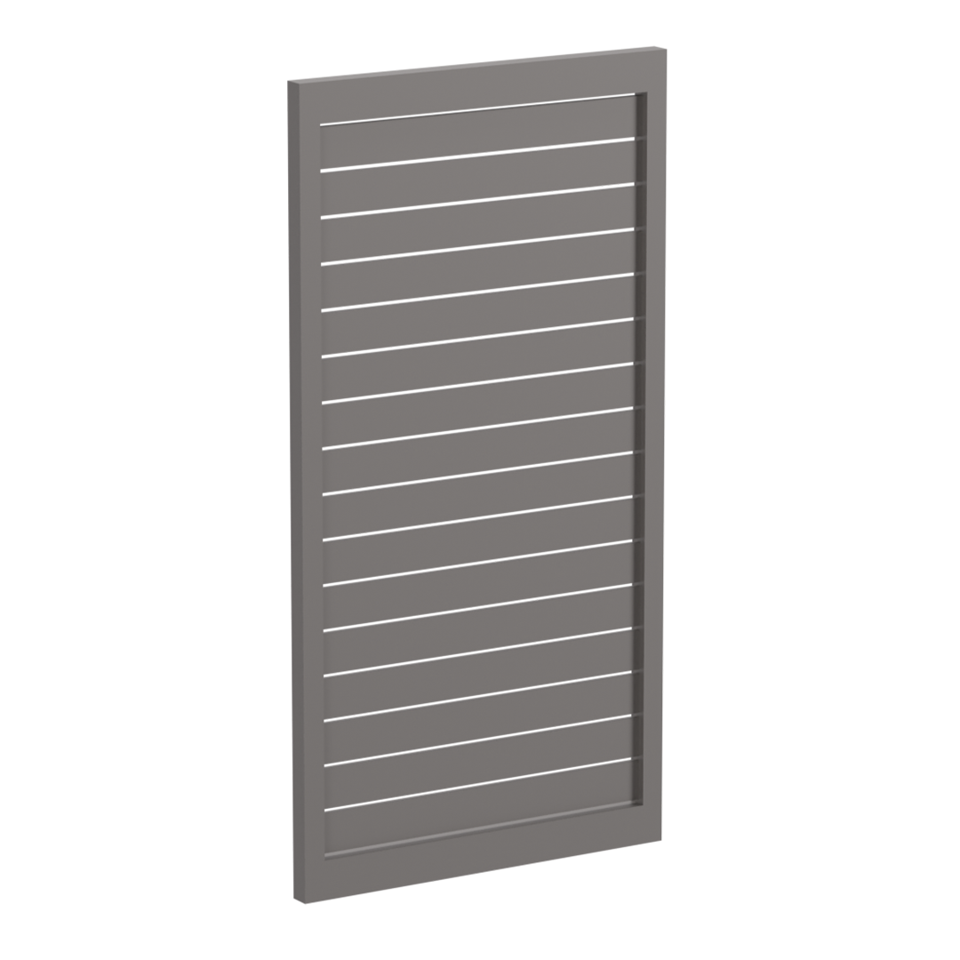 90 x 16mm Slatted Gate- Pre Fabricated Aluminium Slat Gate - 930mmW x 1800mmH