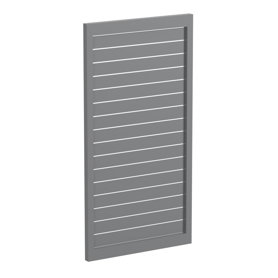 90 x 16mm Slatted Gate- Pre Fabricated Aluminium Slat Gate - 930mmW x 1800mmH