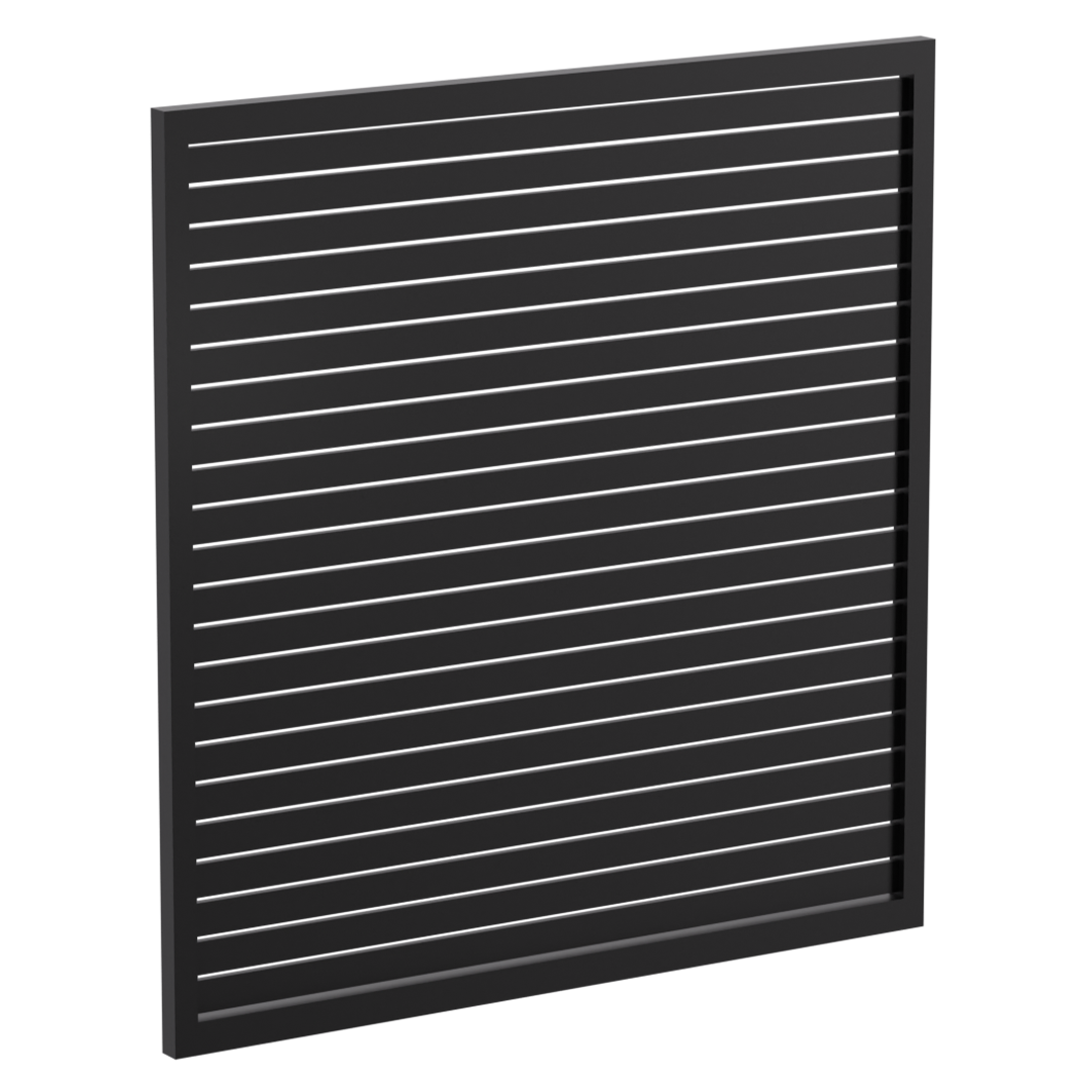 65 x 16mm Slatted Gate - Pre Fabricated Aluminium Slat Gate - 1720mmW x 1800mmH
