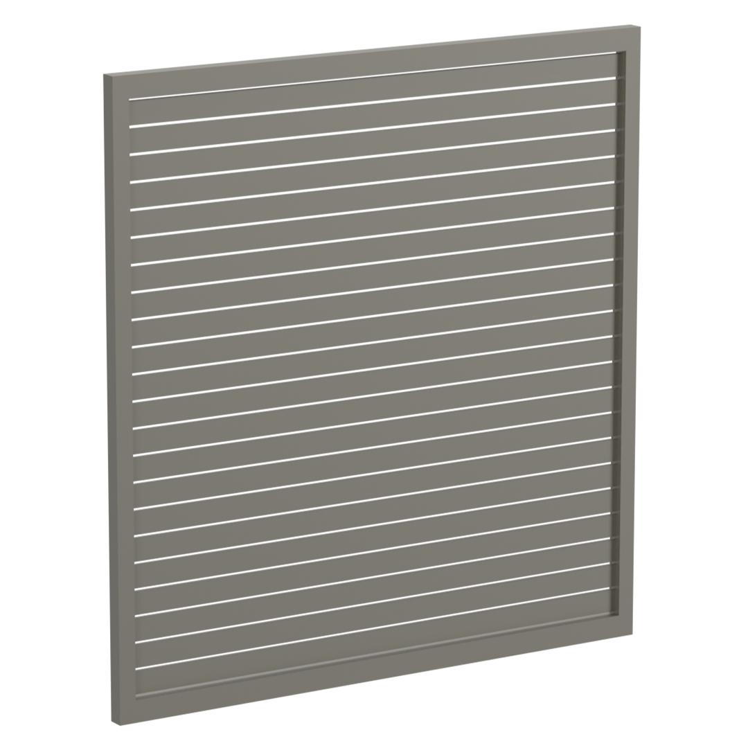 65 x 16mm Slatted Gate - Pre Fabricated Aluminium Slat Gate - 1720mmW x 1800mmH