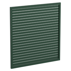 65 x 16mm Slatted Gate - Pre Fabricated Aluminium Slat Gate - 1720mmW x 1800mmH