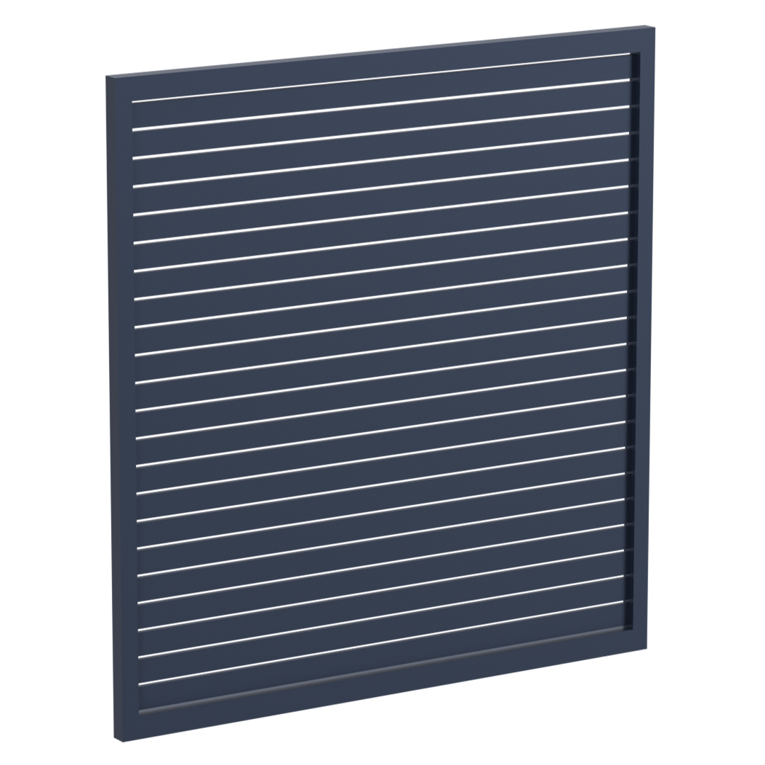 65 x 16mm Slatted Gate - Pre Fabricated Aluminium Slat Gate - 1720mmW x 1800mmH
